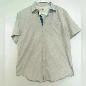 Penguin Munsingwear Men's Size M Classic Fit Short Sleeve Button Up Plaid Shirt